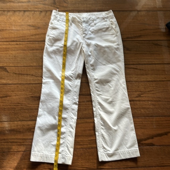 Troy Burch White Cropped wide Leg Pants Size 25 - Picture 9 of 15